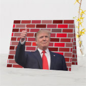 Trump Weihnachten Karte (Gelbe Blume)