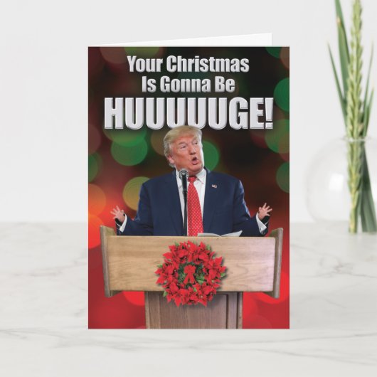Trump Weihnachten Weihnachten Weihnachtskarte (Vorderseite)
