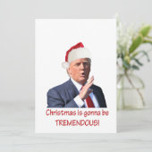Trump: Weihnachten wird unglaublich! (Stehend Vorderseite)