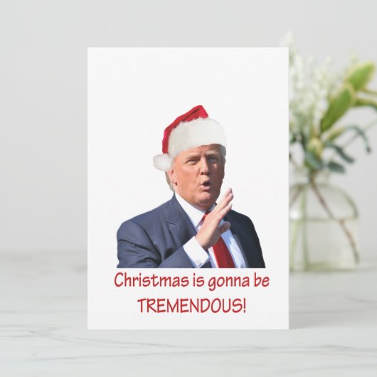 Trump: Weihnachten wird unglaublich! (Stehend Vorderseite)