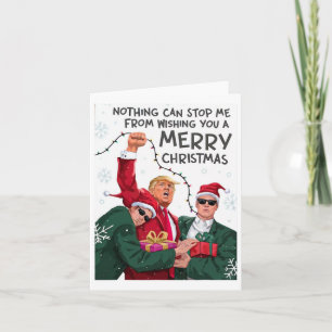 Trump Weihnachts-Funny wünscht dir ein frohes Weih Karte