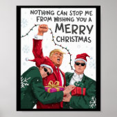 Trump Weihnachts-Funny wünscht dir ein frohes Weih Poster (Vorne)