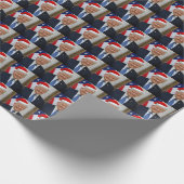 TRUMP Weihnachts-Präsident Geschenkpapier (Ecke)