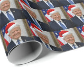 TRUMP Weihnachts-Präsident Geschenkpapier (Rolleneckpunkt)