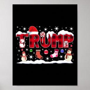 Trump Weihnachts-Shirt Kids Teens Boys Funny Chris Poster