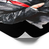 Trump Weihnachts-Weihnachtsmannmütze Daddys Zuhaus Poster (Ecke)