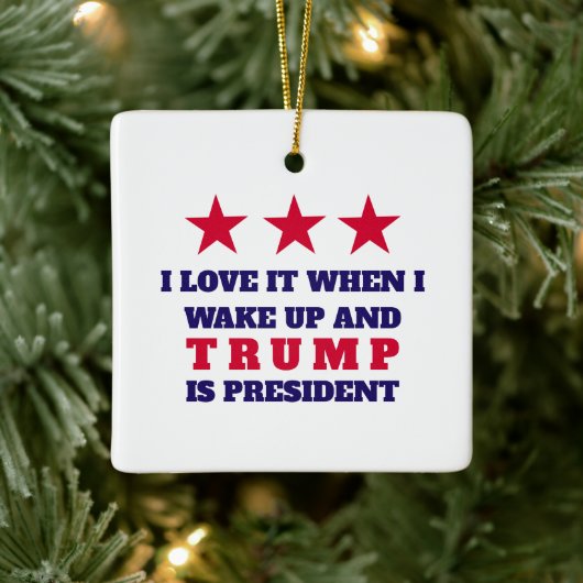 TRUMP Weihnachtsbaumdekor Keramikornament (Baum)