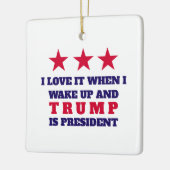 TRUMP Weihnachtsbaumdekor Keramikornament (Links)