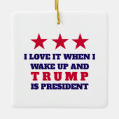 TRUMP Weihnachtsbaumdekor Keramikornament (Vorderseite)