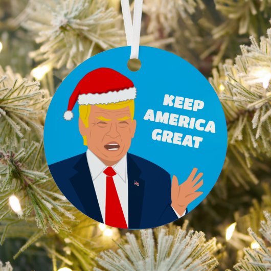 Trump-Weihnachtsbaumschmuck - Behalt Amerika Große Ornament Aus Metall (InSitu)