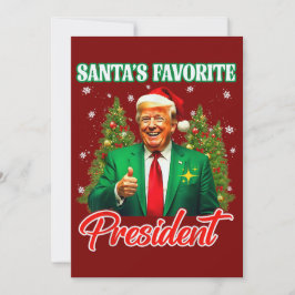 Trump Weihnachtsgeschenk | Der Lieblingspräsident Feiertagskarte