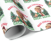 Trump Weihnachtsgeschenk Wrap, Weihnachten großart Geschenkpapier (Rolleneckpunkt)