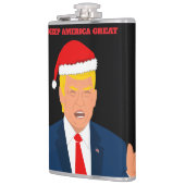 Trump - Weihnachtsgetränk-Flasche - Behalt Amerika Flachmann (Links)