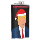 Trump - Weihnachtsgetränk-Flasche - Behalt Amerika Flachmann (Rechts)