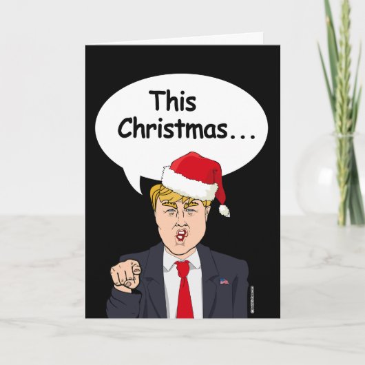 Trump Weihnachtskarte - Dieses Weihnachten wird (Vorderseite)