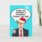Trump Weihnachtskarte - Ich hoffe, Ihr Weihnachten (Vorderseite)