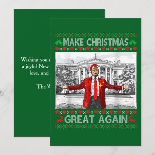 Trump Weihnachtskarte, Weihnachten wieder großarti