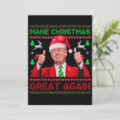 Trump Weihnachtskarte, Weihnachten wieder großarti (Stehend Vorderseite)