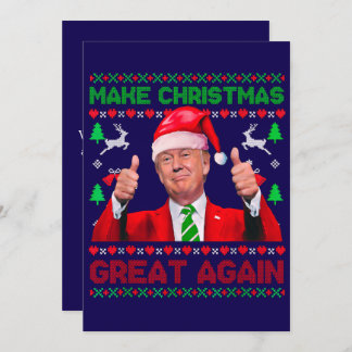 Trump Weihnachtskarte, Weihnachten wieder großarti