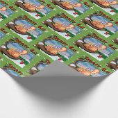 Trump-Weihnachtslustig Geschenkpapier (Ecke)