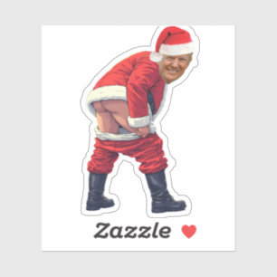 trump weihnachtsmann Donald Trump Statue  Aufkleber