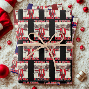 Trump Weihnachtsmann Hut   Ich werde zu Weihnachte Geschenkpapier Set
