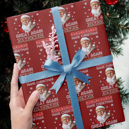 Trump Weihnachtsmann macht Weihnachten wieder groß Geschenkpapier