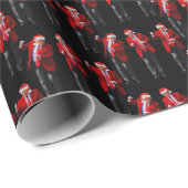 Trump Weihnachtsmannmütze Dance Weihnachten | Trum Geschenkpapier (Rolleneckpunkt)