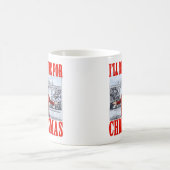 Trump-Weihnachtsmannmütze | Ich bin zu Weihnachten Kaffeetasse (Mittel)