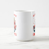 Trump Weihnachtsmannmütze Ich werde zu Weihnachten Kaffeetasse (Mittel)