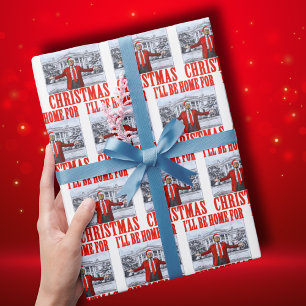 Trump-Weihnachtsmannmütze   Trump, ich werde zu We Geschenkpapier