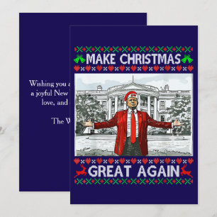 Trump-Weihnachtsmannmütze Trump macht Weihnachte Feiertagskarte