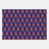 Trump-Weihnachtsmannmütze | Trump macht Weihnachte Geschenkpapier Set (Vorderseite 2)