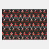 Trump-Weihnachtsmannmütze | Weihnachten wieder gro Geschenkpapier Set (Vorderseite)