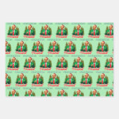 Trump Weihnachtsmannmütze Wrap | Der Lieblingspräs Geschenkpapier Set (Vorderseite 3)