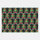 Trump Weihnachtsmannmütze Wrap | Der Lieblingspräs Geschenkpapier Set (Vorderseite 2)