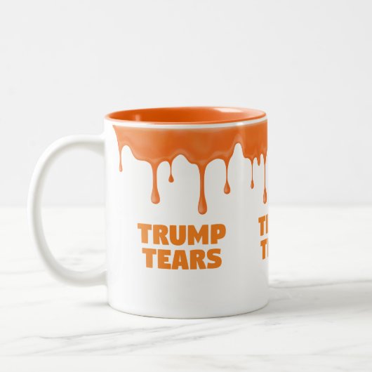 Trump weint gegen Trump verlor Biden-Amtseinführun Zweifarbige Tasse (Links)