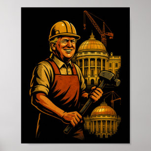 Trump Weißen Haus Llroom Poster