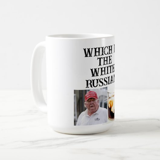 Trump/Weißrussischer Kaffee-Tasse Kaffeetasse (Vorderseite Links)