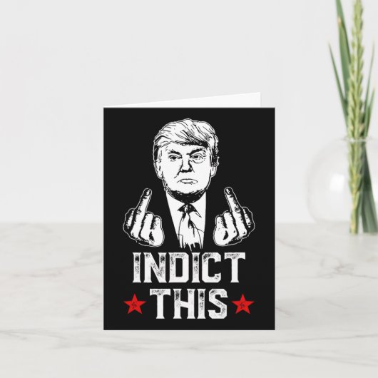 Trump weist auf diese politische Festnahme für Rep Karte (Vorderseite)