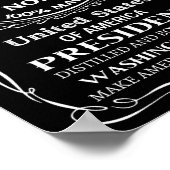 Trump Whiskey Poster (Ecke)