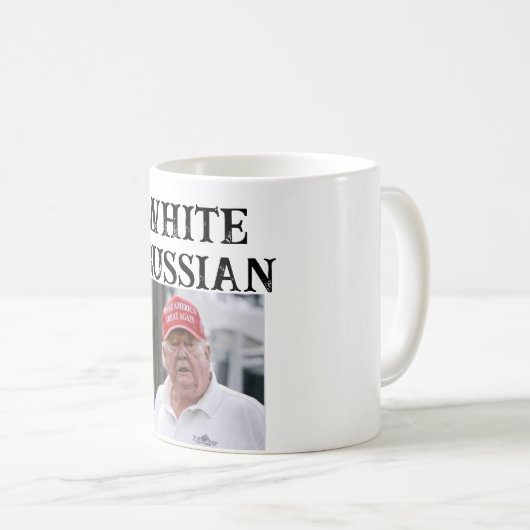 Trump/White Coffee Tasse (VorderseiteRechts)