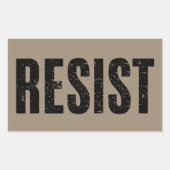 Trump Widerstand gegen Trump Protest gegen politis Rechteckiger Aufkleber (Vorderseite)