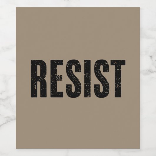 Trump Widerstand gegen Trump Protest gegen politis Weinetikett (Einzelnes Label)