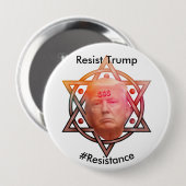 Trump-Widerstand / #Resistance Personalisiert Button (Vorne & Hinten)