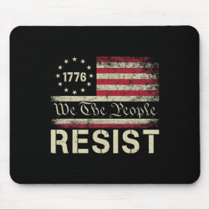 Trump widerstehen Protest gegen die Fahne der poli Mousepad