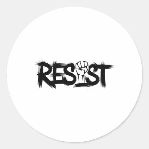 Trump widersteht Trump Protest Anti-Politischer Pr Runder Aufkleber