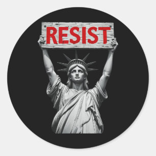 Trump widersteht Trump Protest Anti-Politischer Pr Runder Aufkleber