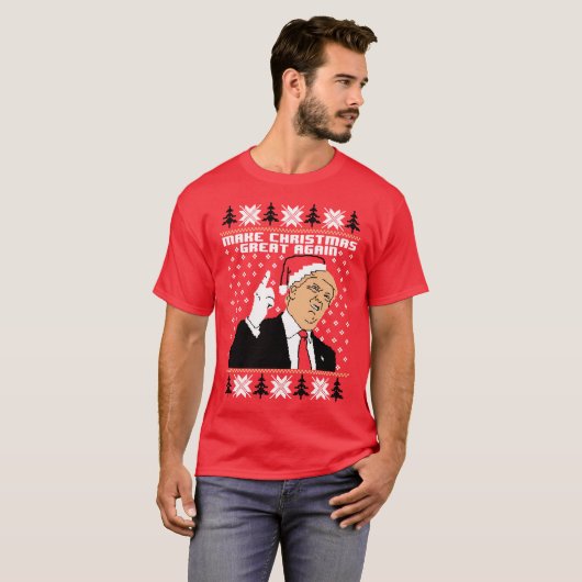 Trump wieder Weihnachtsgrün machen T-Shirt (Vorne ganz)
