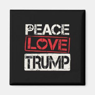Trump Wiederwahl Frieden Liebe Trump  Magnet